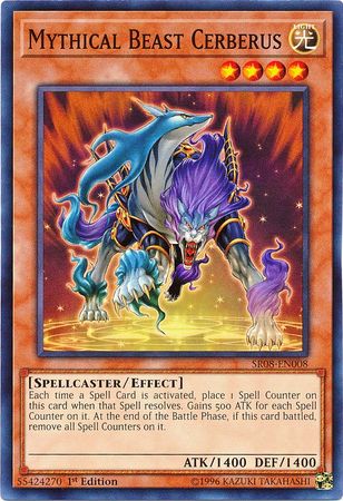 Mythical Beast Cerberus SR08 EN008 Common 1st Edition Structure Deck Order of the Spellcasters Singles Mythical Beast Cerberus SR08 EN008 Common 1st Edition Structure Deck Order of the Spellcasters Singles