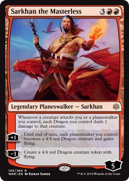 Sarkhan the Masterless 143 264 War of the Spark Singles Sarkhan the Masterless 143 264 War of the Spark Singles