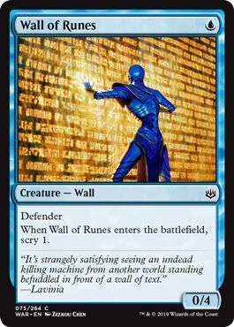 Wall of Runes 075 264 War of the Spark Singles Wall of Runes 075 264 War of the Spark Singles