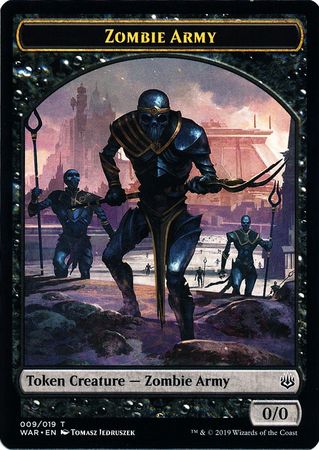 Zombie Army Token 009 019 War of the Spark Singles Zombie Army Token 009 019 War of the Spark Singles