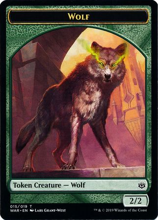 Wolf Token 015 019 War of the Spark Singles Wolf Token 015 019 War of the Spark Singles