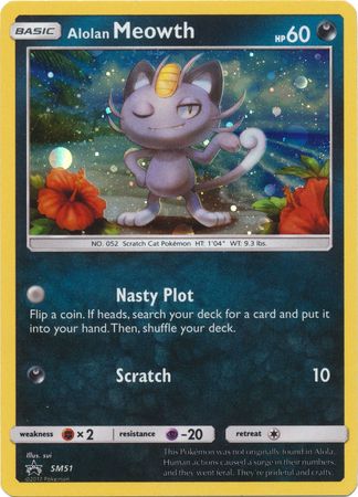 Alolan Meowth SM51 Holo Promo Pokemon Sun Moon Promos Alolan Meowth SM51 Holo Promo Pokemon Sun Moon Promos