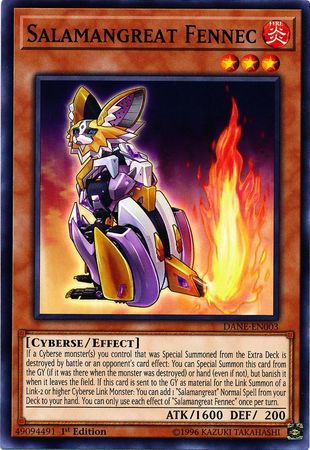 Salamangreat Fennec DANE EN003 Common 1st Edition Dark Neostorm 1st Edition Singles Salamangreat Fennec DANE EN003 Common 1st Edition Dark Neostorm 1st Edition Singles