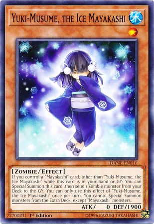 Yuki Musume the Ice Mayakashi DANE EN016 Common 1st Edition Dark Neostorm 1st Edition Singles Yuki Musume the Ice Mayakashi DANE EN016 Common 1st Edition Dark Neostorm 1st Edition Singles