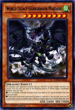 World Legacy Guardragon Mardark DANE EN018 Rare 1st Edition Dark Neostorm Singles World Legacy Guardragon Mardark DANE EN018 Rare 1st Edition Dark Neostorm Singles