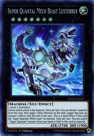 Super Quantal Mech Beast Lusterrex DANE EN037 Super Rare 1st Edition Super Quantal Mech Beast Lusterrex DANE EN037 Super Rare 1st Edition