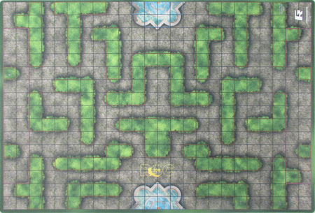 Heroclix ROC 2018 Premium Map Hedge Maze Heroclix Maps Terrain Heroclix ROC 2018 Premium Map Hedge Maze Heroclix Maps Terrain