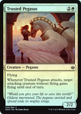 Trusted Pegasus 036 264 Foil War of the Spark Foil Singles Trusted Pegasus 036 264 Foil War of the Spark Foil Singles