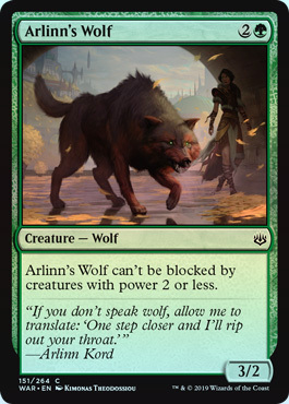 Foil Near Mint MTG Ravnica Allegiance 6x Arlinn/'/'s Wolf 151//264