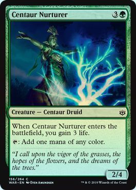 Centaur Nurturer 156 264 Foil War of the Spark Foil Singles Centaur Nurturer 156 264 Foil War of the Spark Foil Singles