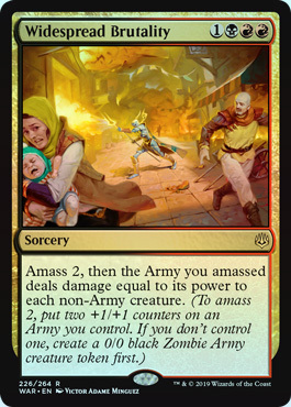 Widespread Brutality 226 264 Foil War of the Spark Foil Singles Widespread Brutality 226 264 Foil War of the Spark Foil Singles