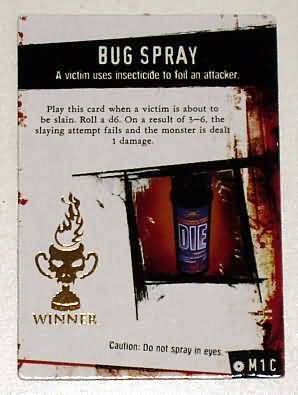 M1C Bug Spray Gold Winner Horrorclix Base Set M1C Bug Spray Gold Winner Horrorclix Base Set