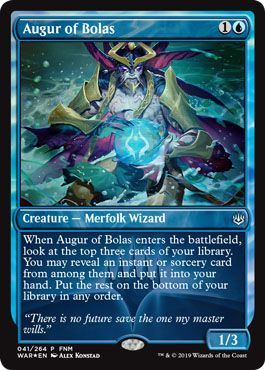 Augur of Bolas 041 264 FNM Foil Promo Magic The Gathering Promo Cards Augur of Bolas 041 264 FNM Foil Promo Magic The Gathering Promo Cards