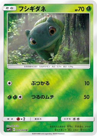 Japanese Pokemon 2019 SMP2 Great Detective Pikachu BULBASAUR 2 Set