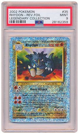 Rhydon 35 110 PSA MINT 9 Rare Reverse Holo Legendary Collection 2359 Legendary Collection Reverse Holo Singles Rhydon 35 110 PSA MINT 9 Rare Reverse Holo Legendary Collection 2359 Legendary Collection Reverse Holo Singles