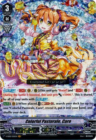 Colorful Pastorale Caro V EB05 005 Vanguard Rare VR V Extra Booster 5 Primary Melody VGE V EB05 Colorful Pastorale Caro V EB05 005 Vanguard Rare VR V Extra Booster 5 Primary Melody VGE V EB05