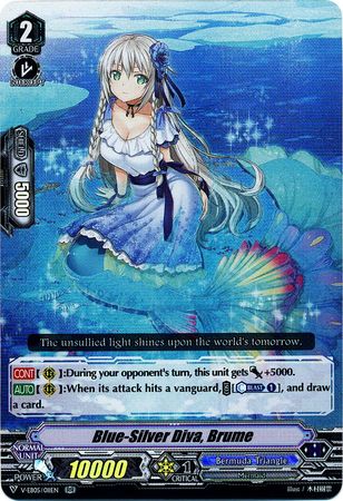 Blue Silver Diva Brume V EB05 011 Double Rare RR V Extra Booster 5 Primary Melody VGE V EB05 Blue Silver Diva Brume V EB05 011 Double Rare RR V Extra Booster 5 Primary Melody VGE V EB05