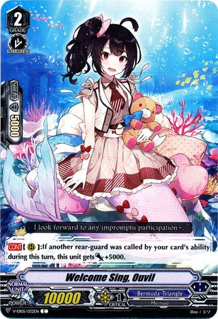 Welcome Sing Ouvil V EB05 032 Common C V Extra Booster 5 Primary Melody VGE V EB05 Welcome Sing Ouvil V EB05 032 Common C V Extra Booster 5 Primary Melody VGE V EB05