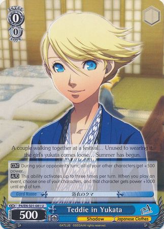 Teddie in Yukata P4 EN S01 081 Uncommon U Teddie in Yukata P4 EN S01 081 Uncommon U