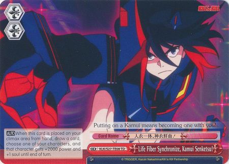Life Fiber Synchronize Kamui Junketsu KLK S27 TE08 Trial Deck TD Weiss Schwarz Kill la Kill Trial Deck Life Fiber Synchronize Kamui Junketsu KLK S27 TE08 Trial Deck TD Weiss Schwarz Kill la Kill Trial Deck