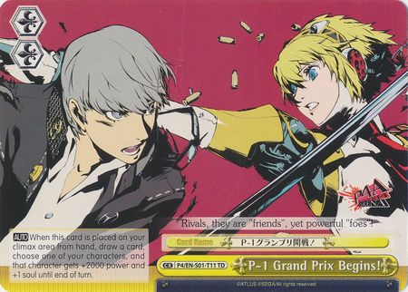 P 1 Grand Prix Begins P4 EN S01 T11 Trial Deck TD Weiss Schwarz Persona 4 P 1 Grand Prix Begins P4 EN S01 T11 Trial Deck TD Weiss Schwarz Persona 4