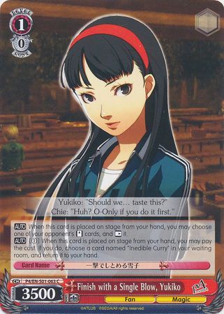 Finish with a Single Blow Yukiko P4 EN S01 063 Common C Finish with a Single Blow Yukiko P4 EN S01 063 Common C