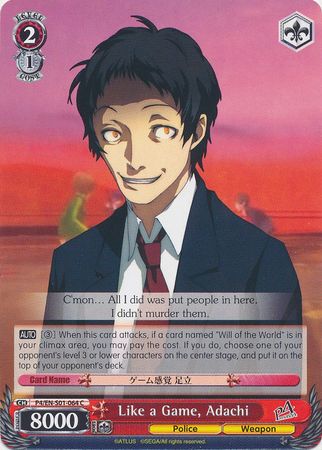Like a Game Adachi P4 EN S01 064 Common C Like a Game Adachi P4 EN S01 064 Common C