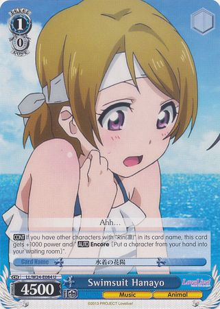 Swimsuit Hanayo LL W24 E084 Uncommon U Weiss Schwarz Love Live Booster Set Swimsuit Hanayo LL W24 E084 Uncommon U Weiss Schwarz Love Live Booster Set