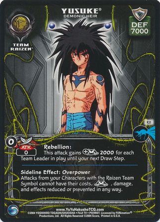 Yusuke Demonic Heir R31 Rare Betrayal Yusuke Demonic Heir R31 Rare Betrayal