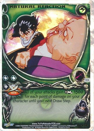 Natural Reaction TC15 Tournament Common Foil Natural Reaction TC15 Tournament Common Foil