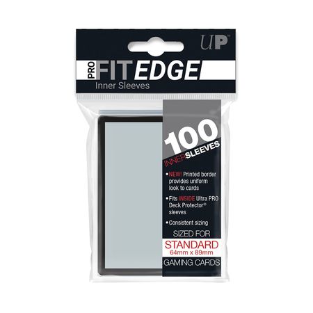 Ultra Pro Pro Fit Edge 100ct Standard Size Inner Sleeves UP85270 Standard Sized Sleeves Ultra Pro Pro Fit Edge 100ct Standard Size Inner Sleeves UP85270 Standard Sized Sleeves