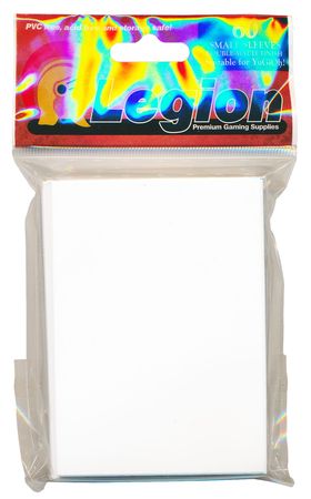 Legion Supplies White Double Matte 60ct Yugioh Sized Sleeves YGODMW Legion Supplies White Double Matte 60ct Yugioh Sized Sleeves YGODMW