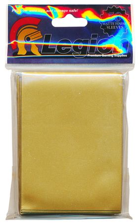 Legion Supplies Gold Matte 50ct Standard Sized Sleeves LGNGLDMAT Legion Supplies Gold Matte 50ct Standard Sized Sleeves LGNGLDMAT