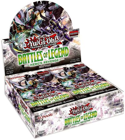 Battles of Legend Hero s Revenge Booster Box of 24 1st Edition Packs Yugioh Yu Gi Oh Sealed Product Battles of Legend Hero s Revenge Booster Box of 24 1st Edition Packs Yugioh Yu Gi Oh Sealed Product