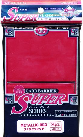 KMC Metallic Red 80ct Standard Sized Sleeves KMCS1065 Sleeves KMC Metallic Red 80ct Standard Sized Sleeves KMCS1065 Sleeves
