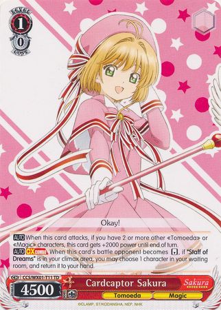 Cardcaptor Sakura CCS WX01 T11 Trial Deck TD Weiss Schwarz Cardcaptor Sakura Clear Card Booster Set Cardcaptor Sakura CCS WX01 T11 Trial Deck TD Weiss Schwarz Cardcaptor Sakura Clear Card Booster Set