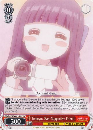 Tomoyo Over Supportive Friend CCS WX01 T06 Trial Deck TD Tomoyo Over Supportive Friend CCS WX01 T06 Trial Deck TD