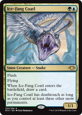 Ice Fang Coatl 203 254 Modern Horizons Singles Ice Fang Coatl 203 254 Modern Horizons Singles