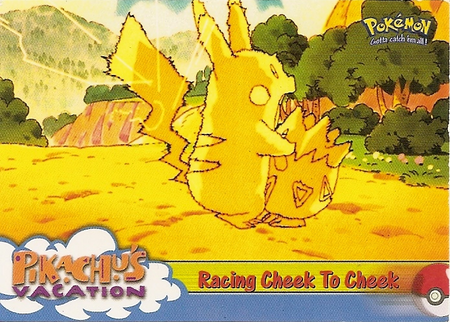 Racing Cheek To Cheek 48 Pikachus Vacation Topps Pokemon