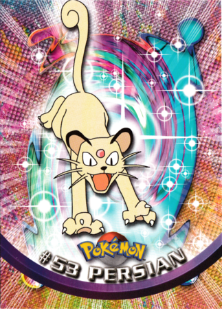 Persian 53 Series 1 Topps Pokemon Series 1 Topps Persian 53 Series 1 Topps Pokemon Series 1 Topps