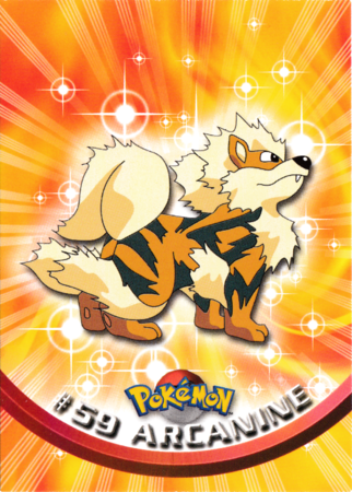 Arcanine 59 Series 1 Topps Pokemon Series 1 Topps Arcanine 59 Series 1 Topps Pokemon Series 1 Topps