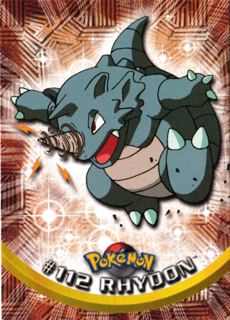 Rhydon 112 Series 2 Topps Pokemon Rhydon 112 Series 2 Topps Pokemon