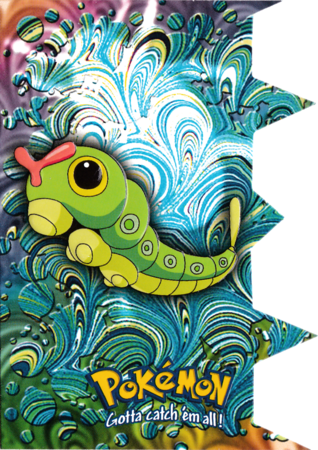 Caterpie EV1 Die Cut Series 2 Topps Pokemon Caterpie EV1 Die Cut Series 2 Topps Pokemon