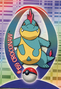 159 Croconaw Sticker Card Johto Series 1 Topps Pokemon Johto Series 1 Topps 159 Croconaw Sticker Card Johto Series 1 Topps Pokemon Johto Series 1 Topps