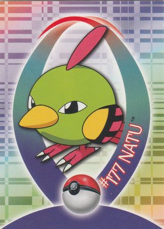 177 Natu Sticker Card Johto Series 1 Topps Pokemon Johto Series 1 Topps 177 Natu Sticker Card Johto Series 1 Topps Pokemon Johto Series 1 Topps