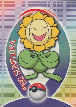 192 Sunflora Sticker Card Johto Series 1 Topps Pokemon Johto Series 1 Topps 192 Sunflora Sticker Card Johto Series 1 Topps Pokemon Johto Series 1 Topps