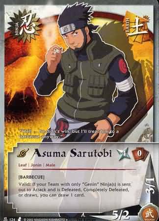 Asuma Sarutobi N 124 Uncommon Naruto Curse of the Sand Asuma Sarutobi N 124 Uncommon Naruto Curse of the Sand
