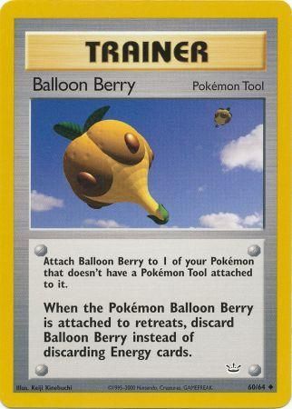 Pokemon Neo Revelation Common Card #60/64 Balloon Berry