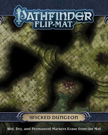 Pathfinder Wicked Dungeon Flip Mat Paizo PZO30098 Pathfinder Map Packs Pathfinder Wicked Dungeon Flip Mat Paizo PZO30098 Pathfinder Map Packs