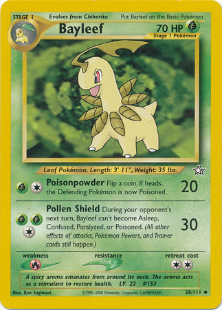 Bayleef 28 111 Uncommon Unlimited Bayleef 28 111 Uncommon Unlimited